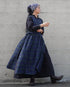 Heirloom Collar Dress / White・Black