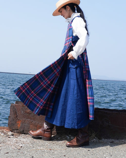 "3月4日 (水) 21:00〜販売開始" INDIGO Racerback Dress