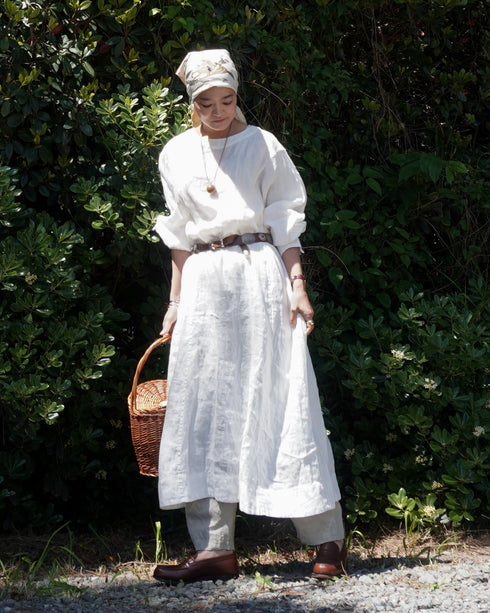 Linen Ease Pants / Natural・Brown・Black