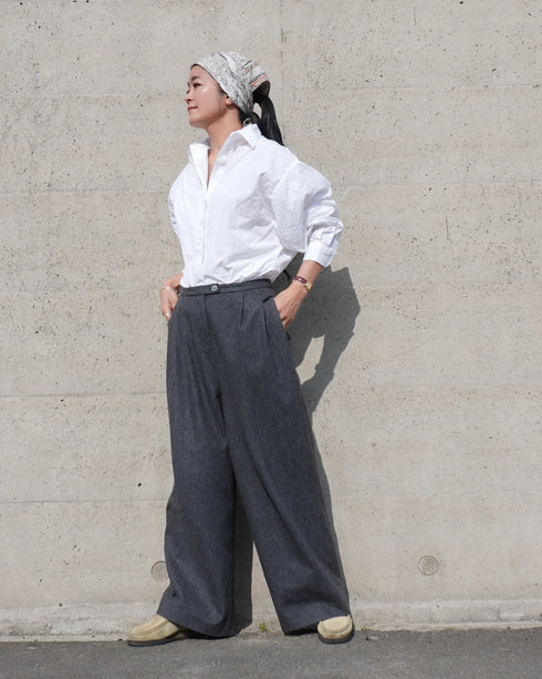 Dolman Sleeve Shirt / White