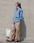 INDIGO Chambray Work Shirt / Blue・Navy