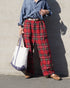 〈再入荷〉INDIGO Tartan Ease Pants / Red・Blue