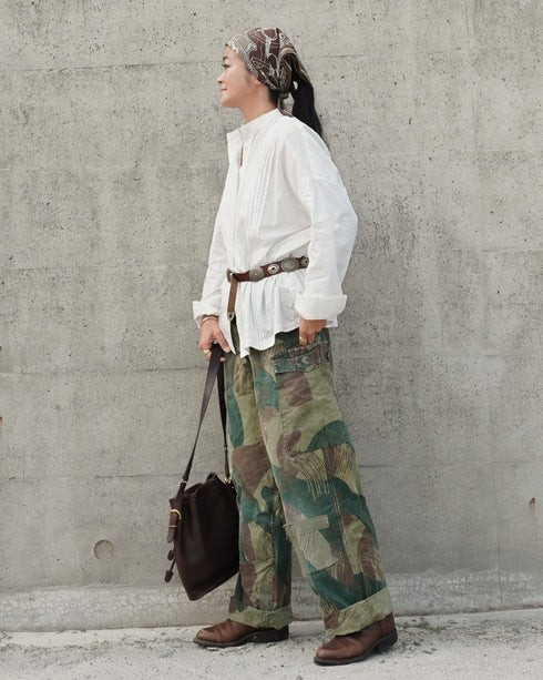 Heirloom Pintuck Lace Blouse / White