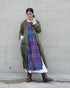 〈再入荷〉INDIGO Tartan Apron Dress / Red・Blue