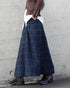 Nel Check Gathered Skirt / Black Watch・Red Check