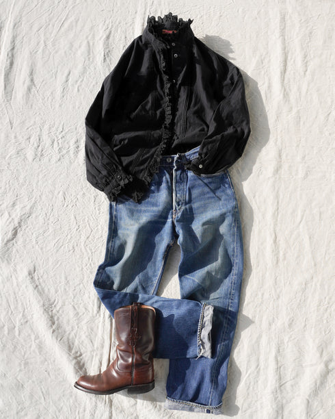 Vintage Lace Blouse / Black