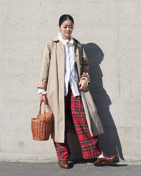 〈再入荷〉INDIGO Tartan Ease Pants / Red・Blue