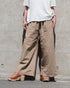 Linen Cotton Tuck Pants / Beige・Navy