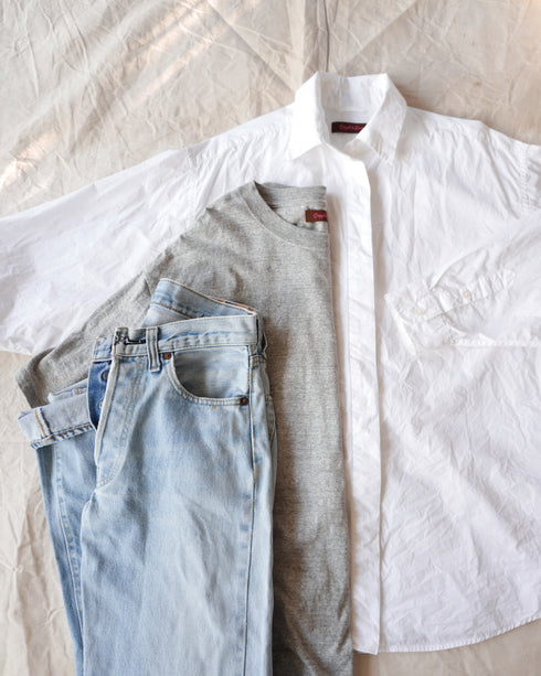 Dolman Sleeve Shirt / White
