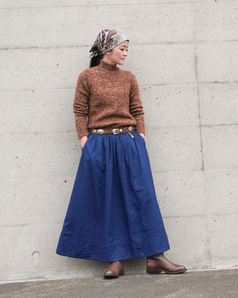 INDIGO Gathered Skirt