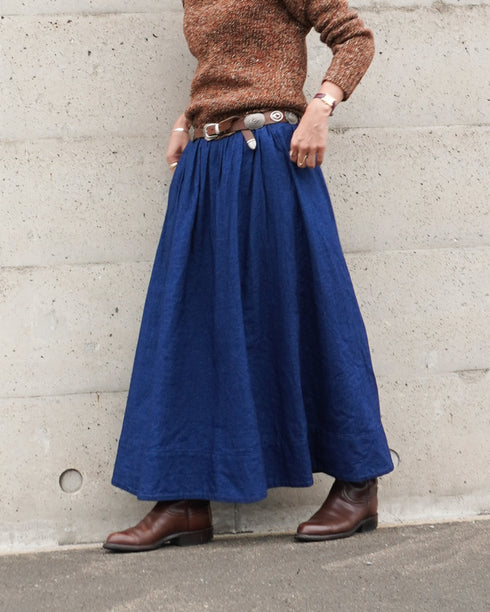 INDIGO Gathered Skirt