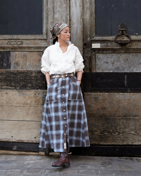 INDIGO Ombre Cargo Skirt