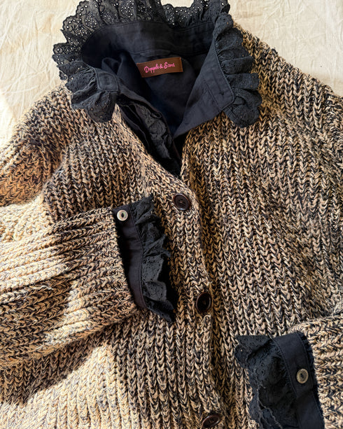 Vintage Lace Blouse / Black