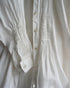 Linen Tuck Shirt Dress / White・Black