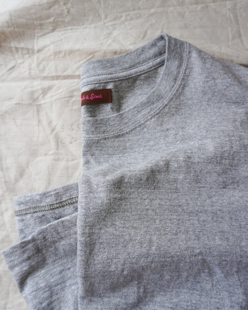 Raffy Cotton Ease Tee / White・Gray・Khaki