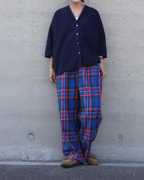 〈再入荷〉INDIGO Tartan Ease Pants / Red・Blue