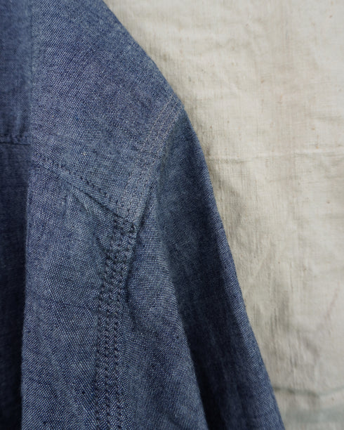 INDIGO Chambray Work Shirt / Blue・Navy
