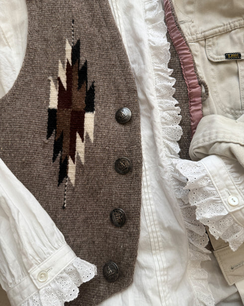 Vintage Lace Blouse / White