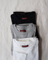Raffy Cotton Ease Long Sleeve Tee / White・Gray・Black