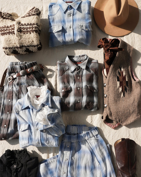 INDIGO Ombre Cargo Skirt