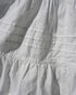 Tuck Tiered Skirt / White・Black