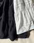 Tuck Tiered Skirt / White・Black