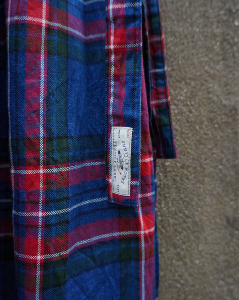 INDIGO Tartan Apron Dress / Red・Blue