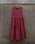 〈再入荷〉INDIGO Tartan Apron Dress / Red・Blue