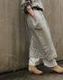 Linen Gather Dress / Khakibeige・Frenchblue
