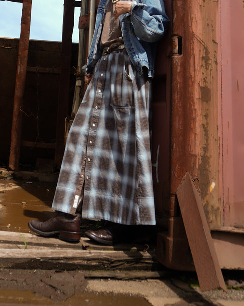 INDIGO Ombre Cargo Skirt