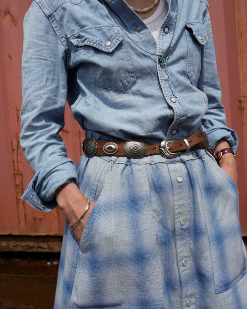 INDIGO Ombre Cargo Skirt