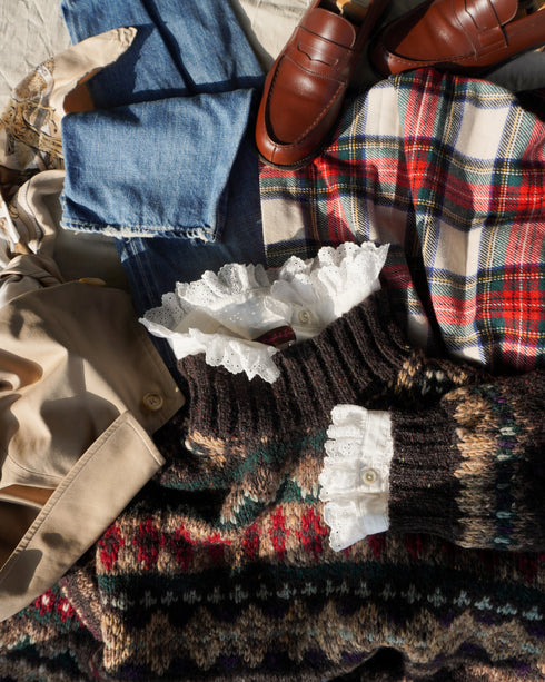Vintage Lace Blouse / White