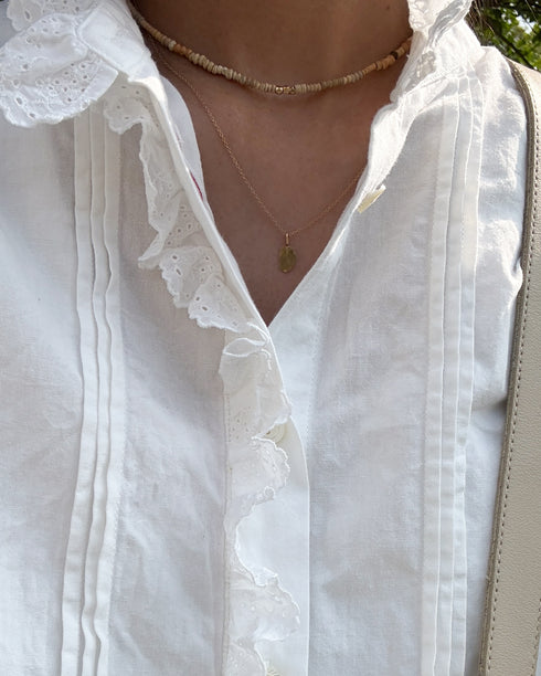 Vintage Lace Blouse / White