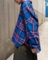 INDIGO Tartan Over Shirt / Red・Blue
