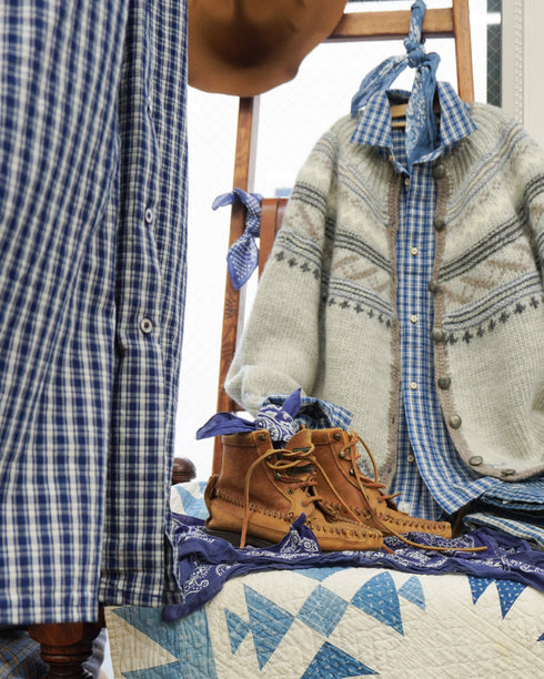 Nordic Knit Cardigan / Gray