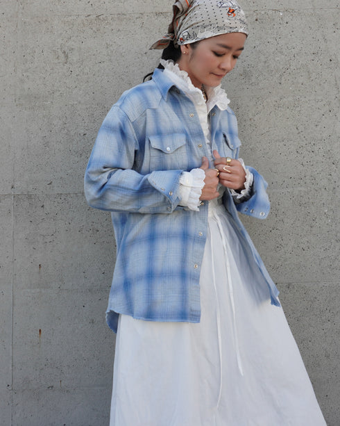INDIGO Ombre Western Shirt