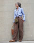 Linen Ease Pants / Natural・Brown・Black