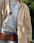 Raffy Cotton Ease Tee / White・Gray・Khaki