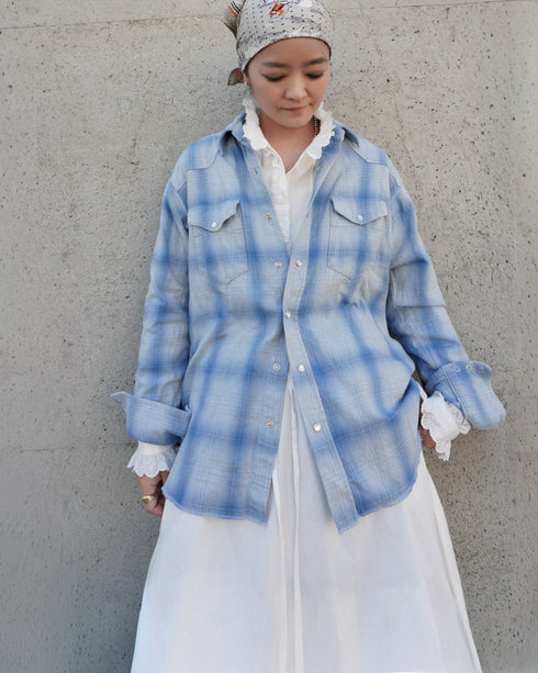 INDIGO Ombre Western Shirt