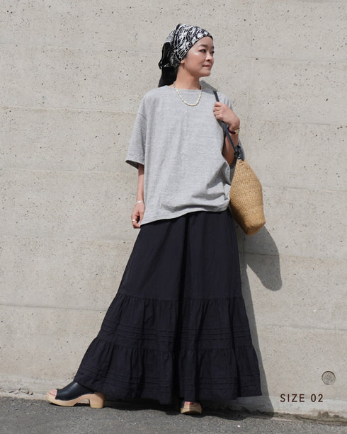 Raffy Cotton Ease Tee / White・Gray・Khaki