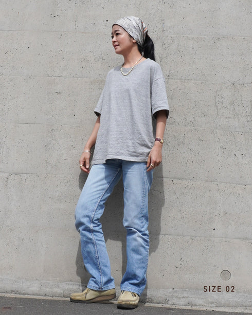 Raffy Cotton Ease Tee / White・Gray・Khaki